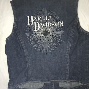 Women’s denim Harley Davidson vest